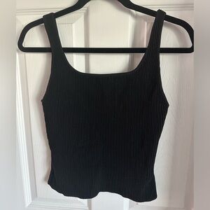 Aritzia sculpt knit square neck tank